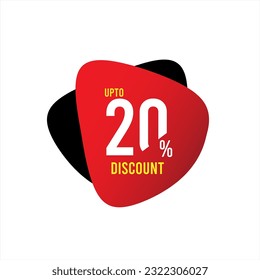 20% Discount Icons, 20% Discount Vector, up to 20% off