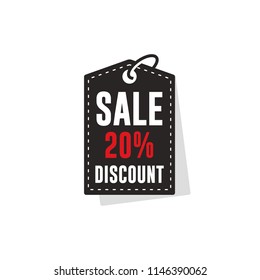 20% discount label