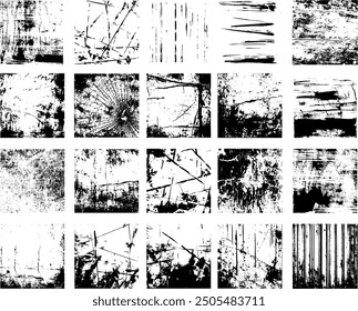 20 distressed grunge texture bundle, frame squares, distressed frames, ink splatter, rectangle borders, square grunge, grunge background, grunge texture pack, texture vector set