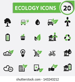 20 Ecology icons,vector