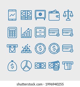 20 Finance Icon Set (Line)