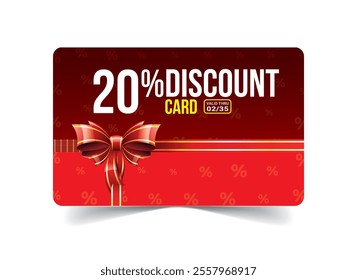 20% Gift voucher cards with special discount and coupon card