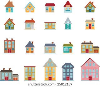 20 house vector set