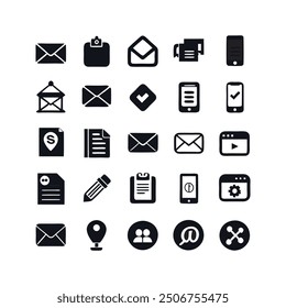 20 Iconography modern icons set vector design.