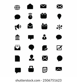 20 ICONOGRAPHY Web Icon set vector illustration.