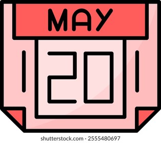 20 May Filled Style Icon Design