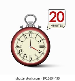 20 Minutes Stopwatch - Vector Clock - Time Measurement