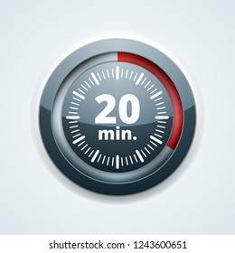 20 Minutes Time button illustration