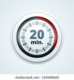 20 Minutes Time button illustration