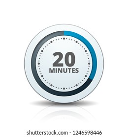 20 Minutes Time button illustration