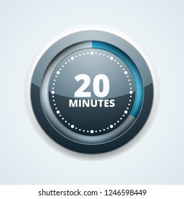 20 Minutes Time button illustration