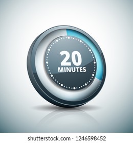 20 Minutes Time button illustration
