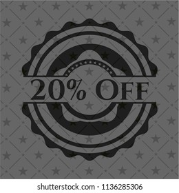 20% Off black emblem