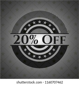 20% Off black emblem