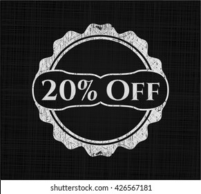 20% Off chalk emblem
