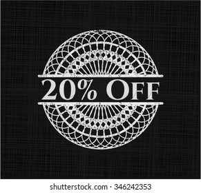 20 % Rabatt auf das Chalkboard-Emblem