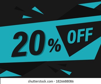 20% OFF Discount Banner, 20% OFF Special offer
