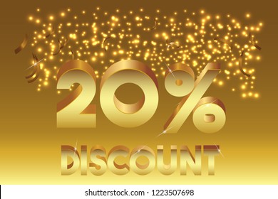 20% off discount promotion sale,  sale promo marketing.