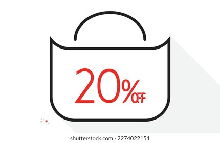 20% off on bag design template.