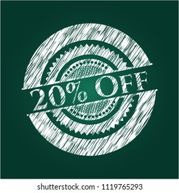 20% Off on chalkboard
