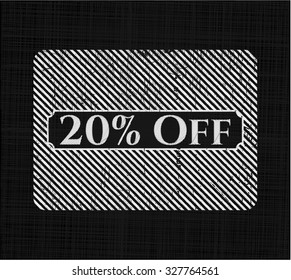 20% Off on chalkboard
