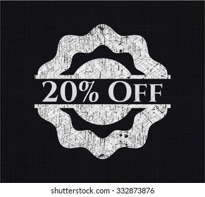 20% de descuento en pizarra