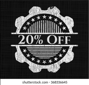 20% Off on chalkboard