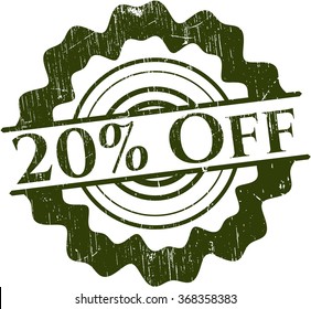 20% Off rubber grunge texture stamp