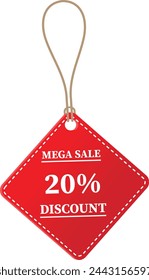 20% OFF Sale tag. 20% Discount Offer.
Discount Promotion. Big sale collection for
banners, labels, posters. Discount offer
price. Vector illustration. Special offer 20%
off label or price tag.