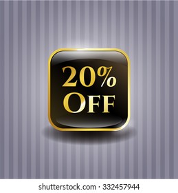 20% Off shiny badge