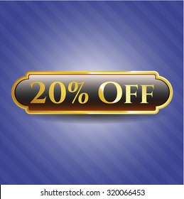 20% Off shiny emblem