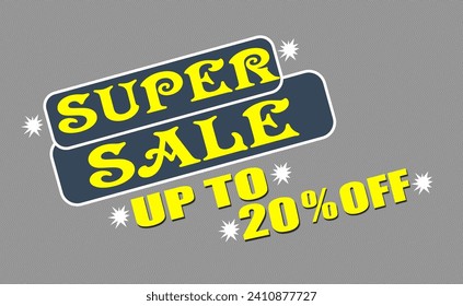 20% OFF. Special Offer Marketing Announcement. Discount promotion.20% Discount Special Offer Conceptual Banner Design Template.