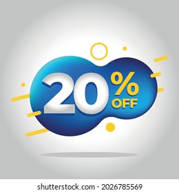 20 Off Tag Promotion Vector Stock Vector (Royalty Free) 2026785569 ...