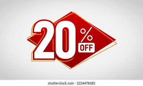 20% OFF Veinte por ciento de descuento