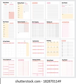 20 page of super cute planner ready to help organize more activities