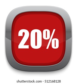 20 Percent button