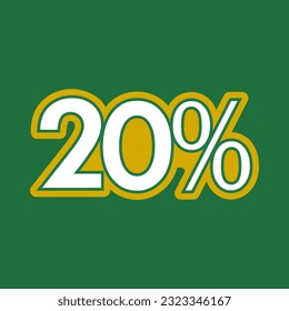 20 % Design-Vorlagengrafik