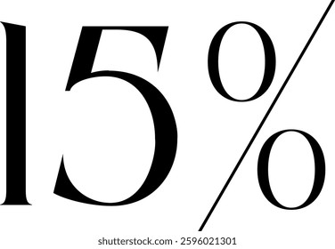 20 Percent Discount Offer Number Typography Style A0916
