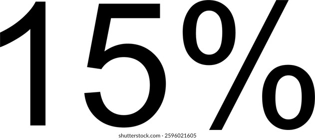 20 Percent Discount Offer Number Typography Style A0802