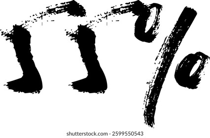 20 Percent Discount Offer Number Typography Style A1296