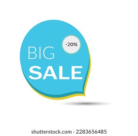 Up to 20 percent off price discount big sale banner.
