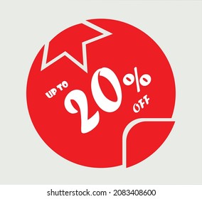 20 percent off, Vector Icon 
