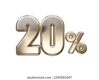 20 % Rabatt auf den Vektortexteffekt 3D-Rendering