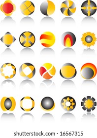 (20 pieces) 3d logo collection