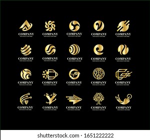 La colección de logotipos abstractos 20 Premium contiene los mejores y lujosos logotipos premium