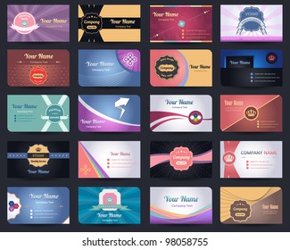 20 Premium Business Card Design Vector Set - 03