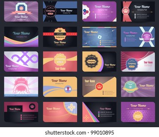 20 Premium Business Card Design Vector Set - 04