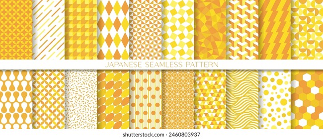 20 Seamless geometric pattern collection. 