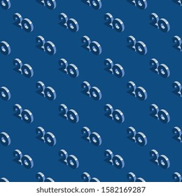 20 20 seamless pattern with classic blue color palette. vector illustration for background, calendar, banner, poster, greeting card. eps 10