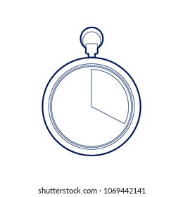 The 20 seconds, minutes stopwatch sign. Vector. Flat style black icon on white.